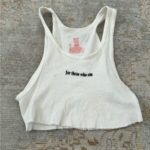 For Those Who Sin Limited Crop Top